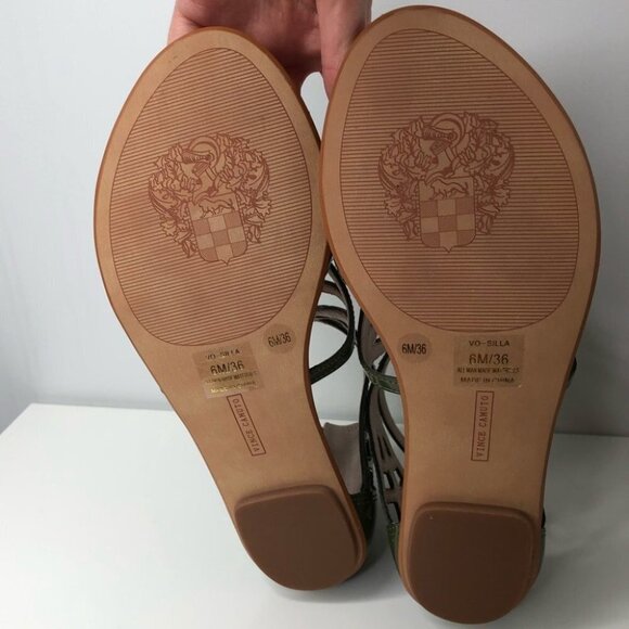 Vince  Camuto Green Vo-Silla Gladiator Sandals Size 6 - Picture 6 of 8